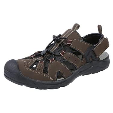 Imagem de Northside Sandália esportiva masculina Burke Closed Toe Fisherman, Marrom escuro - 201, 45