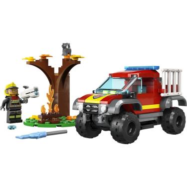 Imagem de LEGO City - Caminhão de Bombeiros 4x4 Resgate