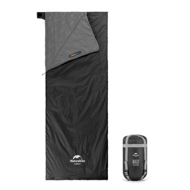 Imagem de Naturehike Saco de dormir ultraleve - Envelope leve portátil, impermeável, confortável com saco de compressão - ótimo para viagens de 3 estações, acampamento, caminhada (preto)