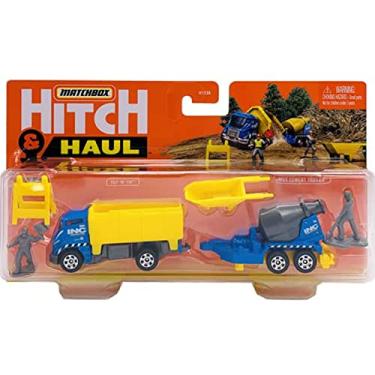 Imagem de Matchbox Hitch & Haul - Tilt 'n' Tip ~ MBX Cement Trailer