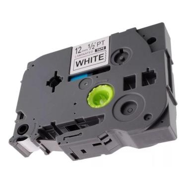 Imagem de Fita Tze Tz 231 Compatível P/ Rotulador Brother 12mm Colors Branco