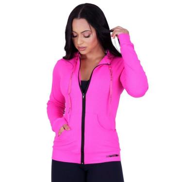 Imagem de Casaco Feminino Fitness Esportivo Dry Aero Capuz e Bolso Orbis - Amarelo Neon, M-Unissex