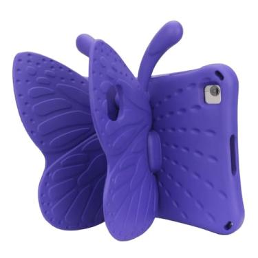 Imagem de Waillynice Capa infantil de borboleta com desenho de EVA para Amazon Kindle Fire HD 10 Plus 2021 à prova de choque capa para tablet (roxa, Fire HD 10 Plus 2021)