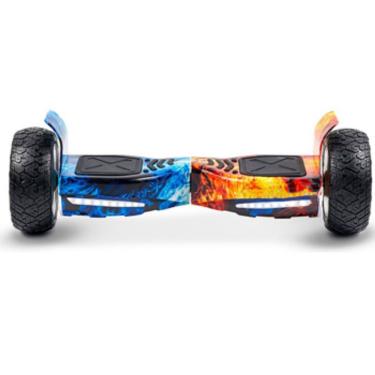 Imagem de  Hoverboard Skate Elétrico 8.5 Polegadas Offroad Fogo E Gelo Led Bluetooth Brinovar