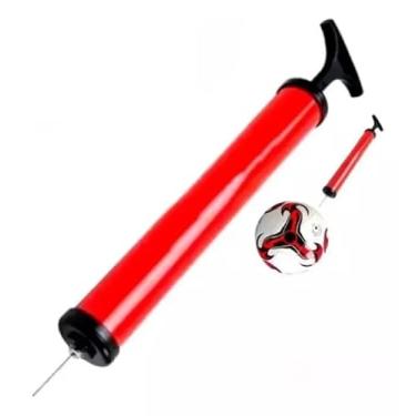 Imagem de Bomba De Ar Manual Com Bico Mangueira Encher Bola Basquete Futebol Volei Pneus De Bike Boias Infláveis