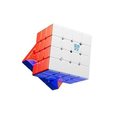 Imagem de Bukefuno MoYu AoSu V7 Dual Track UV 4x4 Magic Cube Magnético Moyu AoSu WRM V7 112 ímãs, quebra-cabeça 4 x 4 x 4 dupla pista UV pano mágico velocidade cubo sem adesivo