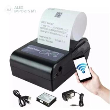Imagem de Mini Impressora Térmica Bluetooth 58 m Sem Fio Recarregável - Alex Cba