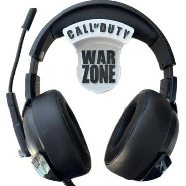 Imagem de Suporte De Parede Headset call of duty warzone Com Fita Dupla Face Bra