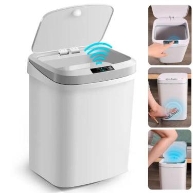 Imagem de Lixeira Automática Recarregável USB Sensor de Proximidade - BELLATOR