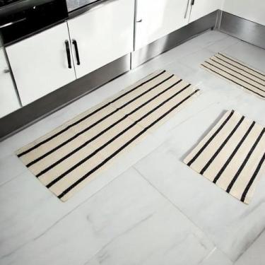 Imagem de Kit Cozinha 3 Peças Minimalista Algodão Lavavel a Maquina - Bordartes