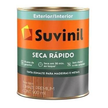 Imagem de Tinta Esmalte Base De Água Branco Acetinado Suvinil 900ml