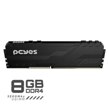 Imagem de Memoria Gamer Pcyes Udimm 8Gb Ddr4 3200Mhz Black