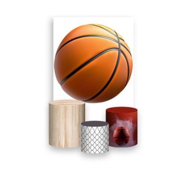 Imagem de Painel De Festa Vertical 1,50 x 2,20 + Trio De Capas Cilindro - Bola d
