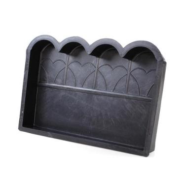 Imagem de Forma Bloquete Meio Fio De Jardim 4 Ondas Kit 5Pcs 42X25X5 - Gme Forma