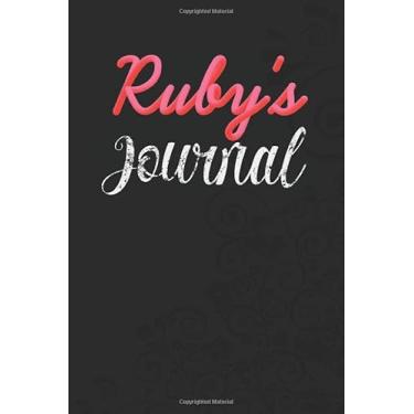 Imagem de Ruby's Personalized Journal: Specialized Daily Journal for girls or women named Ruby