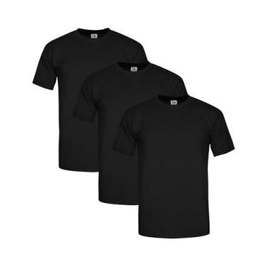 Imagem de Kit 3 Camisetas Slim Fit Masculinas Básicas Algodão Premium - TRV, GG,