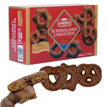 Imagem de Pão De Mel Alemão Lambertz Coberto Com Chocolate 500 Gramas