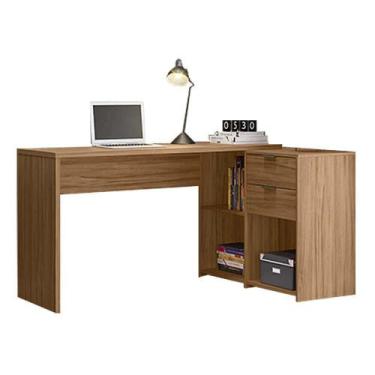 Imagem de Mesa para Computador NT 2060 da Notável com 2 gavetas - Freijo Trend -