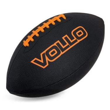 Imagem de Bola Futebol Americano Preta Tamanho Oficial 9 - Vollo 