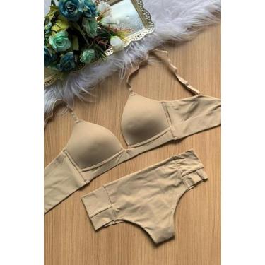 Imagem de Conjunto Sutiã e Calcinha Confort em Microfibra - DELICADAS MODA ÍNTIM
