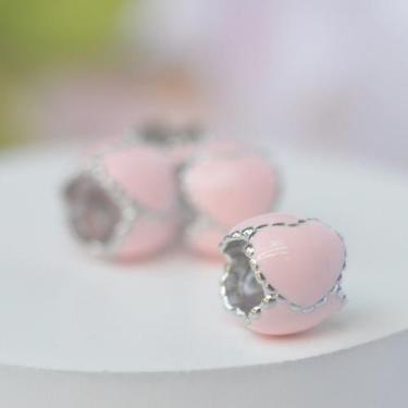 Imagem de Berloque Separador Cute Corações Rosa - Prata - Use White - Prata, Ros