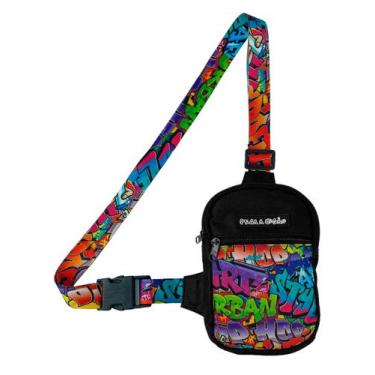 Imagem de Mini Bolsa Lateral Shoulder Bag Masculina Pega Visão Grafite - MP MODA