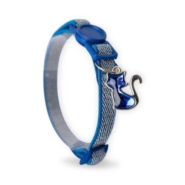 Imagem de Coleira Modernpet Royal Elástica Azul para Gatos