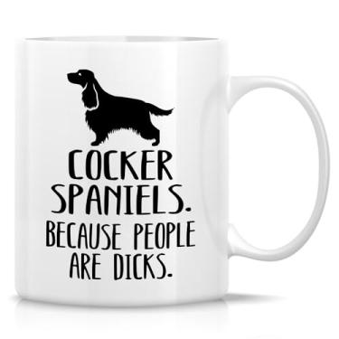 Imagem de Retreez Caneca engraçada - Cocker Spaniel Dog Lover Mom Dad English Cocker Spaniels Presente de proprietário Caneca de café de cerâmica de 325 ml - Humor Sarcasmo Presente de aniversário inspirador para ele amigo colega de trabalho mulheres