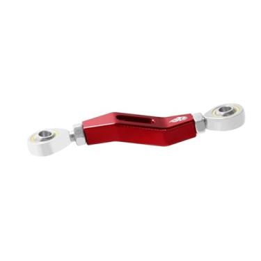 Imagem de POWER JAMES Alavanca de alavanca de câmbio de freio vermelha, alavanca de freio serve para Harley Davidson 18-24 Softail Dyna com controles médios, FXBBS, FXLRS, FXLRST, FXRST, FXST (vermelho)
