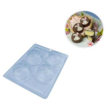 Imagem de Forma de Chocolate Acetato com Silicone Pão de Mel Coelho Pequeno 1056