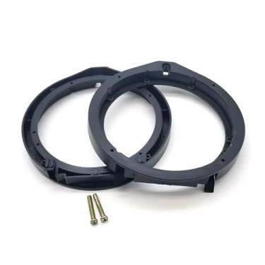 Imagem de gunroil Adaptador de alto-falante automotivo de 2 peças, junta de alto-falante de áudio ABS de 16,5 polegadas, junta de alto-falante modificada para carro durável, compatível com Honda