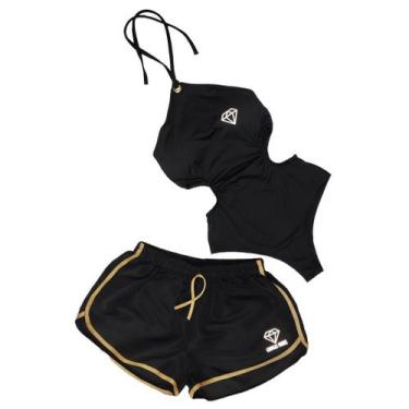 Imagem de Conjunto Maio Com Bojo Refletivo + Short - Gringas - Gringas Model, Pr