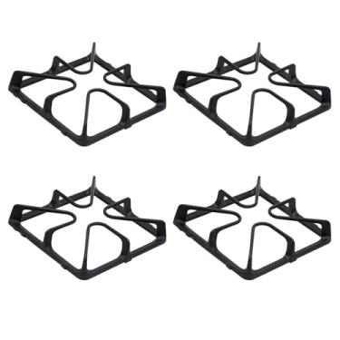 Imagem de WB31K10034 Grelhas de queimador para fogões a gás compatíveis com GE Fogão a Gás Fogão elétrico a gás Grade superior Rack de ferro fundido - Pacote com 4