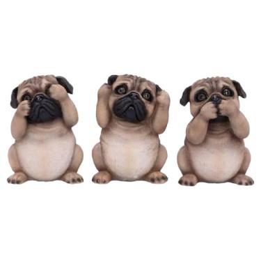 Imagem de Nemesis Now Three Wise Pugs 8,5 cm, resina, Fawn