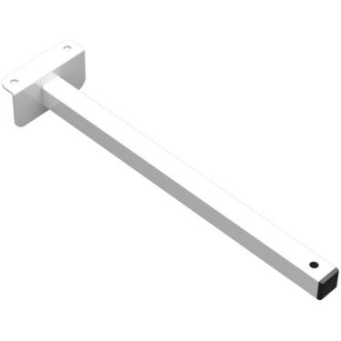 Imagem de Suporte Haste De Refletor Led Fachada 30 CM Branco Base L - MULTIFORMA