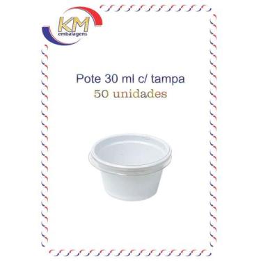 Imagem de Pote 30 ml c/ tampa - 50 unidades - geléia, maionese, molho, shoyu (12