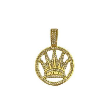 Imagem de Pingente rei m - banhado a ouro 18k - ToJoia18k