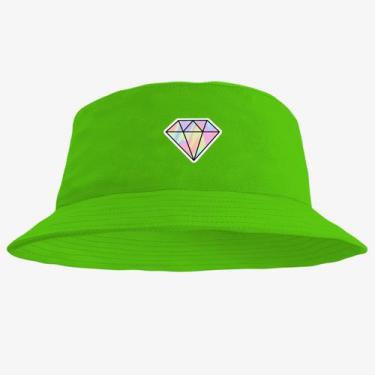 Imagem de Chapéu Bucket Hat Estampado Diamante - MP Moda Masculina, Único, Verde