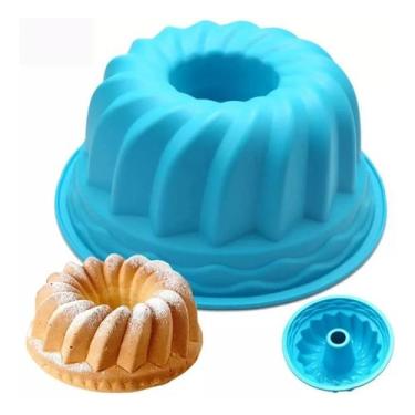 Imagem de Forma Decorada Bolo Torta E Pudim Redonda Silicone 24x12cm - FORMADEBO