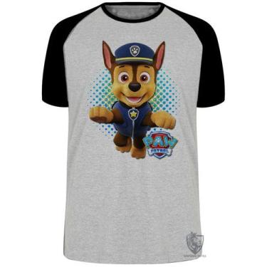 Imagem de Camiseta  Patrulha Canina Chase Blusa Plus Size extra grande adulto ou
