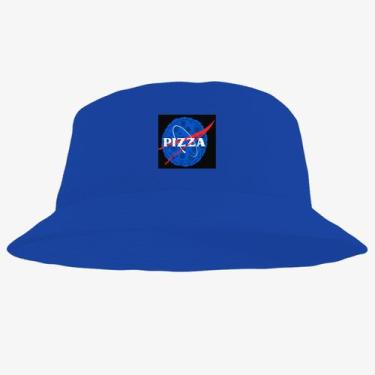 Imagem de Chapéu Bucket Hat Estampado Pizza - MP Moda Masculina, Único, Azul cla