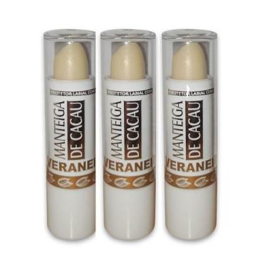 Imagem de Kit 3 Protetores Labial com Manteiga de Cacau - Flash