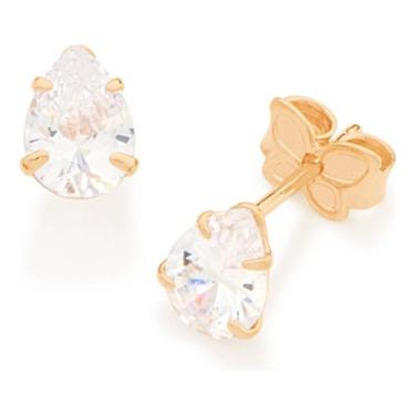 Imagem de Brinco Solitário Formado Por 2 Zircônias N 526170 - Rommanel, Rosa cla