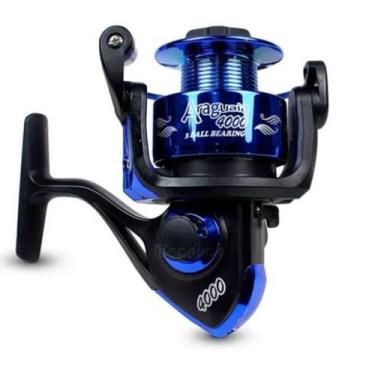 Imagem de Molinete araguaia 3000 com 3 rolamentos - Polo Imports, Azul