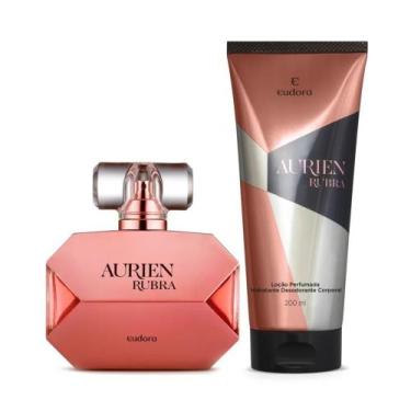 Imagem de Combo Eudora Aurien Rubra: Desodorante Colônia 100ml + Loção Corporal 
