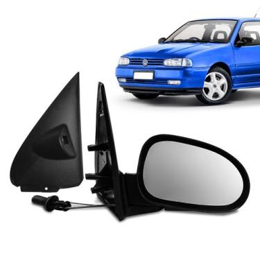 Imagem de Retrovisor Gol Parati Bola 2 portas 1995 1999 c/c e acabamen - Retrove