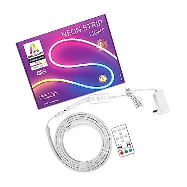 Imagem de Fita Led Neon Strip Light Flexível Alexa Inteligente Com App Tuya RGBIC 16 Milhões De Cores Para Quartos E Decoração de Ambiente Decorlaser®