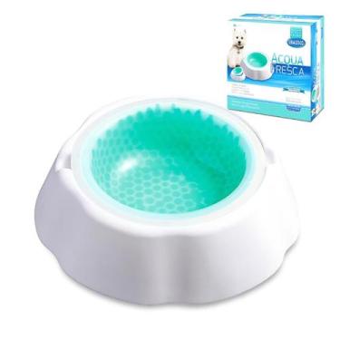 Imagem de Bebedouro Acqua Fresca Com Suporte Tigela Gelada Para Pets - Chalesco