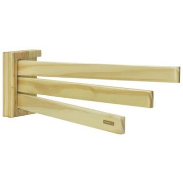 Imagem de Cabide de Apoio Tramontina em Madeira Maciça Verniz Natural