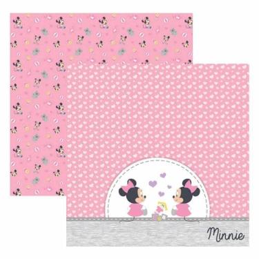 Imagem de Folha para Scrapbook Dupla Face Disney - Baby Minnie - Toke e Crie, BR